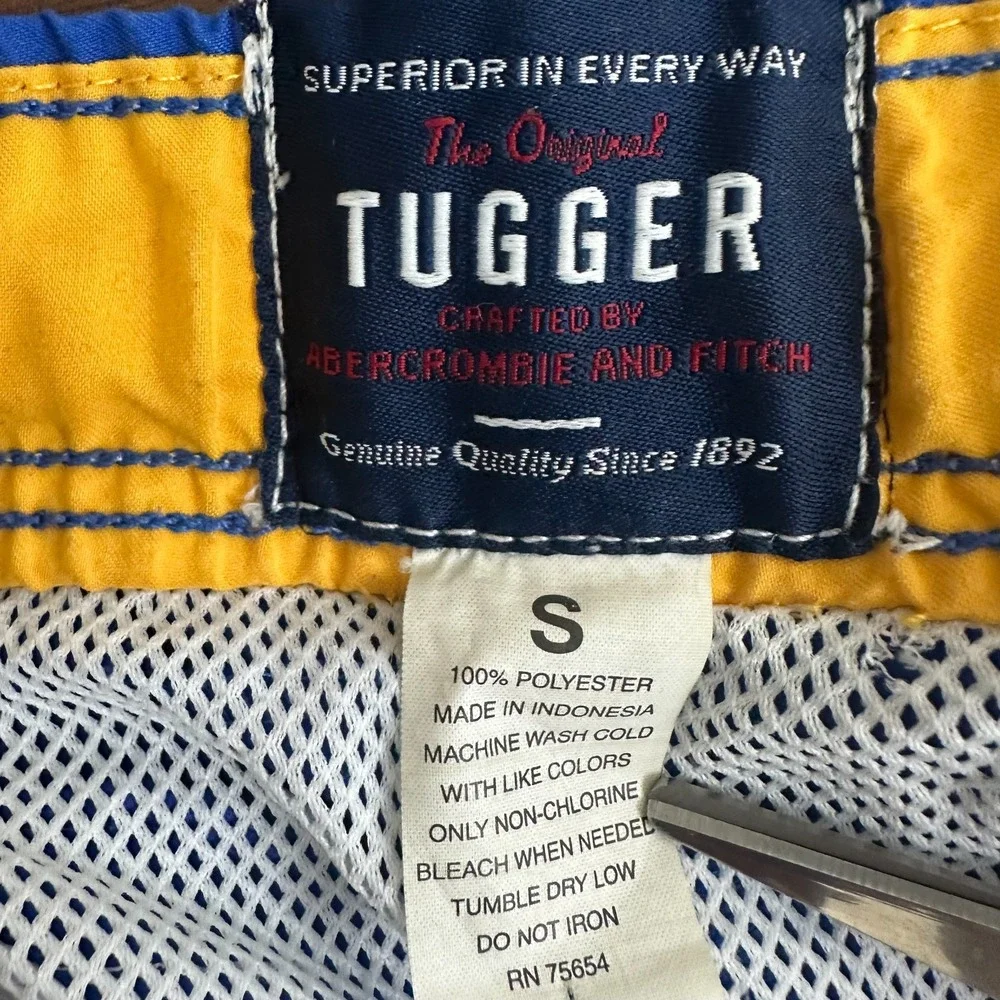 Abercrombie & Fitch Y2K Tugger Board Shorts Swim Blue Cargo Pockets Mens S